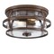 Westinghouse Fixture Ceiling Outdoor Flush-Mount 60W 2-Light Weatherby 14In Brnwd Clear Glass 6112600 - alternate 3